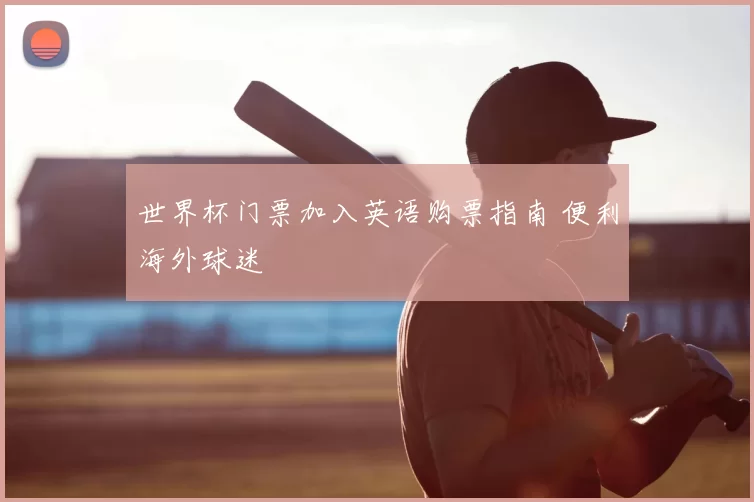 世界杯门票加入英语购票指南 便利海外球迷